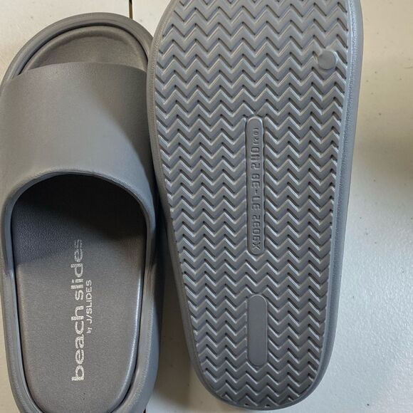 NIB J/Slides Unisex Squish Gray EVA Lightweight Beach Slides - Women Size 7 - Picture 8 of 10